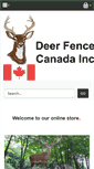 Mobile Screenshot of deerfencecanada.com