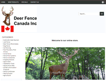 Tablet Screenshot of deerfencecanada.com